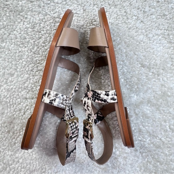 Cole Haan Findra Sandals in Tan Python Snakeskin Size 9B US - Picture 9 of 9